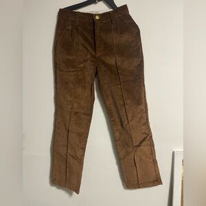 Yony Brown Classic Men's Corduroy Trousers in Rich Brown